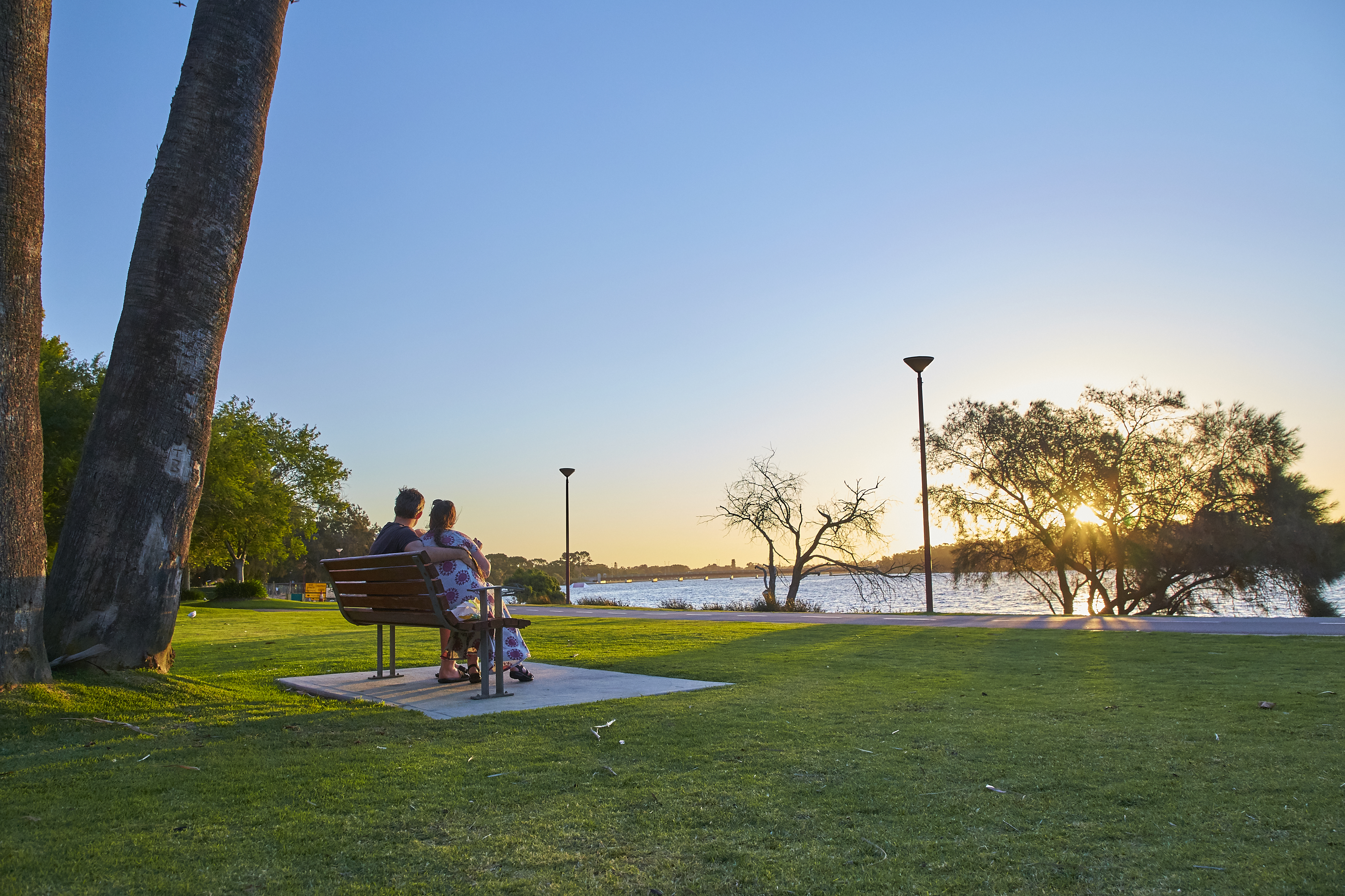 Spectacular views of the Swan River, at any time of day.