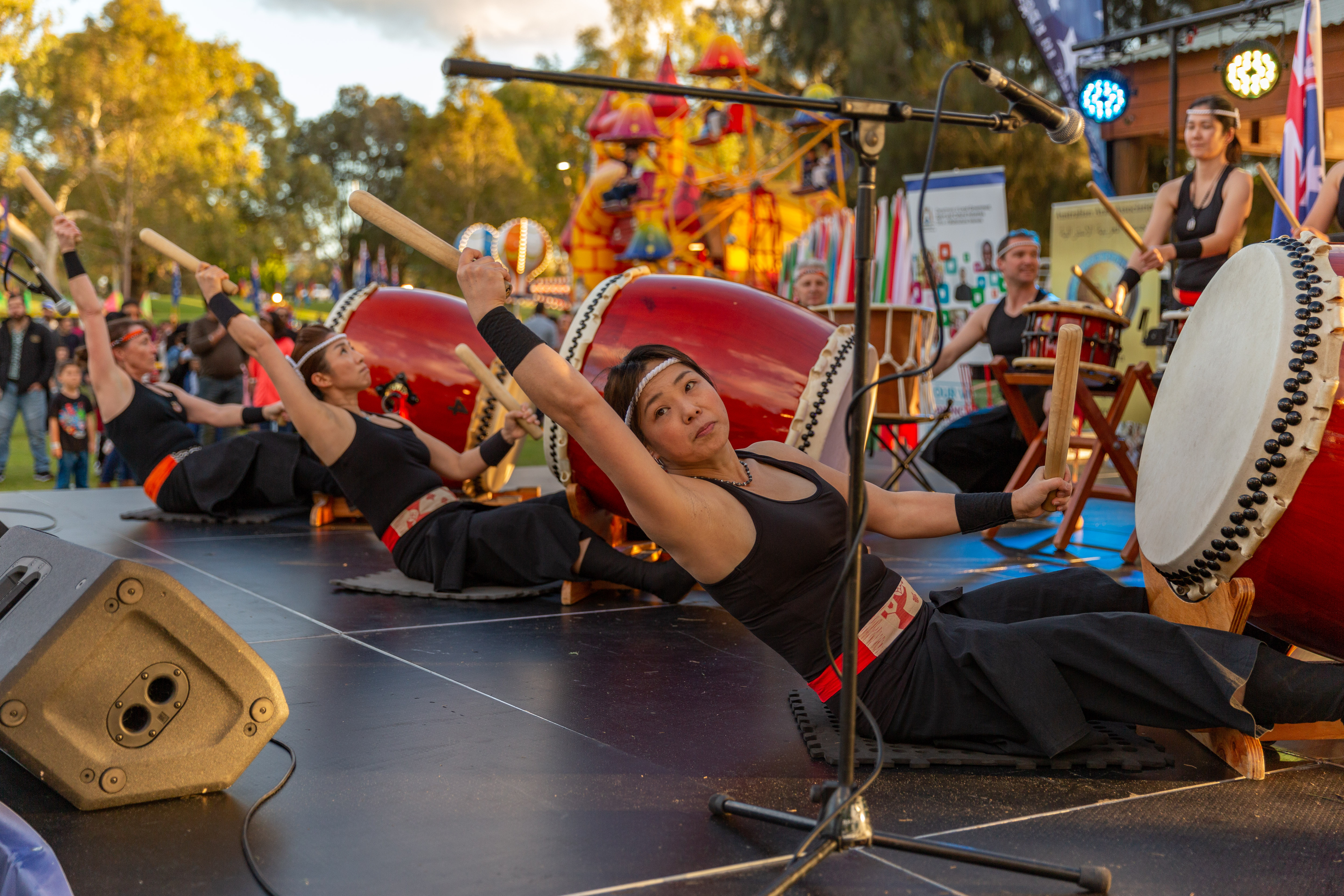 Moving to the beat of their multicultural drum.