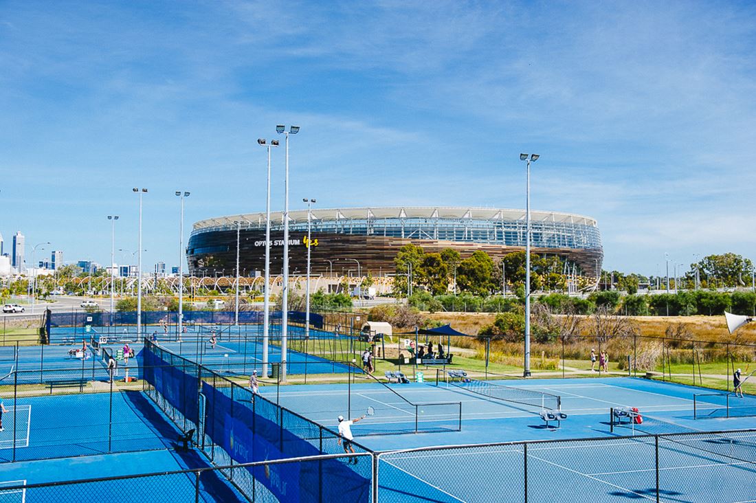 State Tennis Centre courts, Perth.