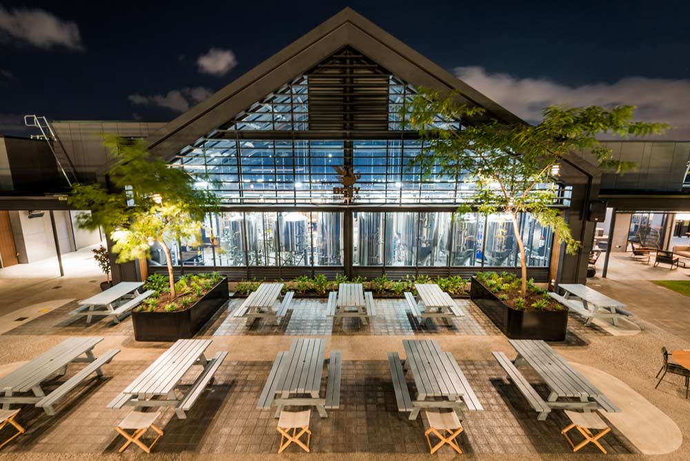 The beer garden at The Camfield.